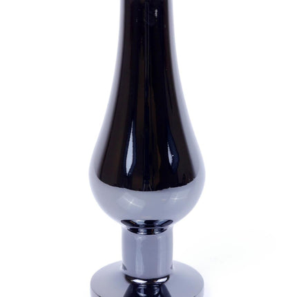 Bossoftoys dark silver Butt Plug - Anal - Dark Blue - lenght 9,5 cm - dia 3 cm - 64-00059