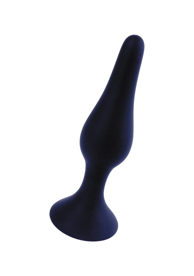 Bossoftoys - 64-00093 - silicone Plug - Black - Medium - 11 cm - dia 2,8 cm