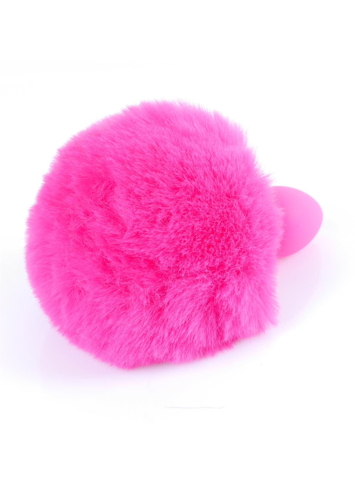 Bossoftoys - 64-00099 - Pink Silicone Anal Plug with bunny tail Pink - length 6.5 cm - dia 2.7 cm - color window box