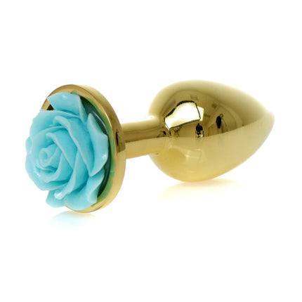 Bossoftoys - 64-00126 - Plug - Gold - Anal - Rose -Light blue