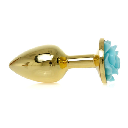 Bossoftoys - 64-00126 - Plug - Gold - Anal - Rose -Light blue