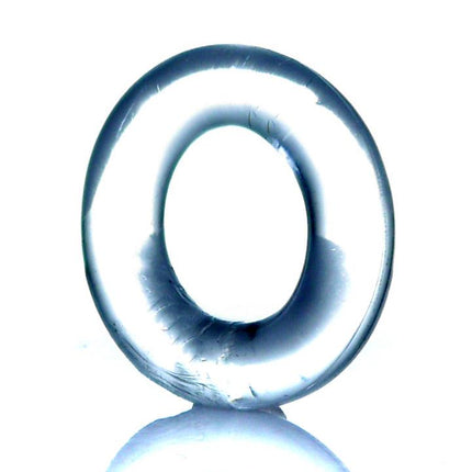 Bossoftoys - 67-00003 - Cockring Flexible - Clear/ Transparant - Outerring dia 4 cm - Innerring dia 2 cm - strong colour blister