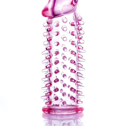 Bossoftoys - 67-00007 - Penis extender - flexible Gel - Penis Sleeve Pink - Lenght 11.8 cm - clear box
