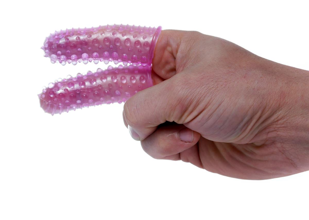 Vingerstimulator Magic Fingers Roze - 7,5 cm - 2 stuks