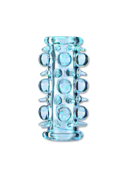 Bossoftoys - 67-00013 - Stretchy Penis Sleeve - Penis Extender - Blue - Lenght 7 cm - clear box with colour card