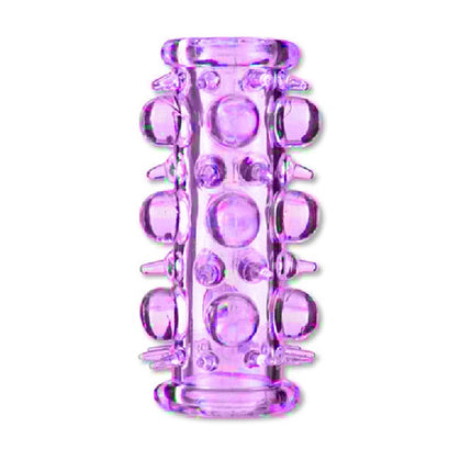 Bossoftoys - 67-00015 - Stretchy Penis Sleeve - Penis Extender - Purple - Lenght 7 cm - clear box with colour card