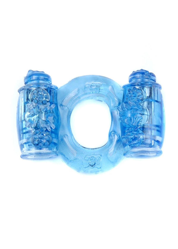 Vibrerende Cockring 2 Motoren - Blauw