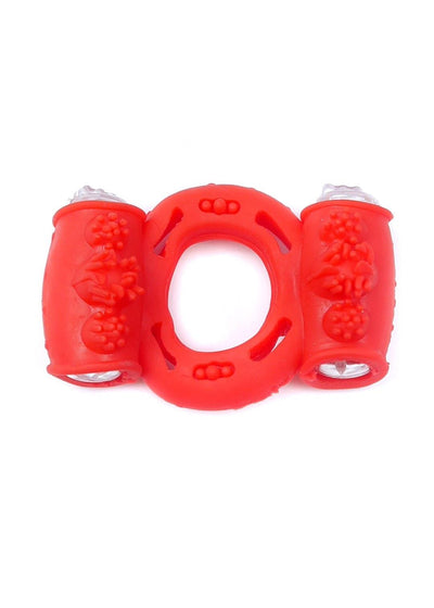 Vibrerende Cockring 2 Motoren - Rood
