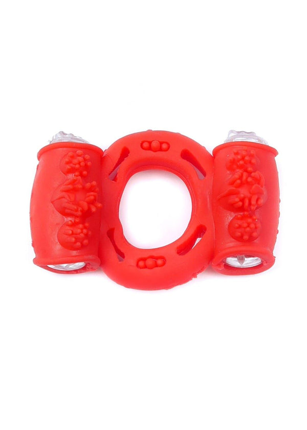 Vibrerende Cockring 2 Motoren - Rood