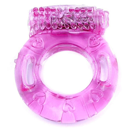 Bossoftoys - 67-00038 - Vibrating Cockring - Pink - batteries included - packed in plastic bag