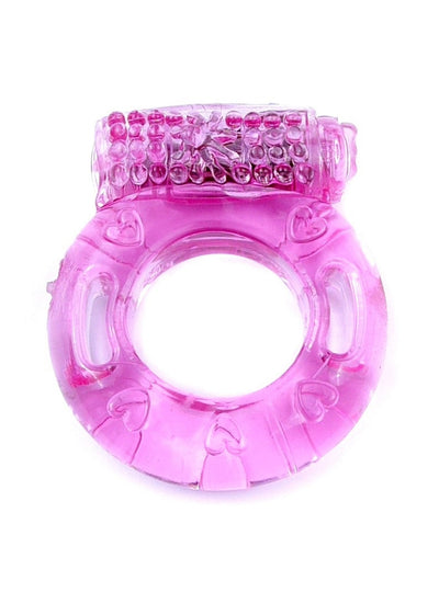 Vibrerende Cockring Roze - Batterijen Inbegrepen