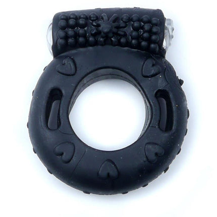 Bossoftoys - 67-00042 - Vibrating Cockring - Black - batteries included - packed in plastic bag