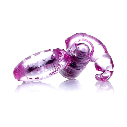 Bossoftoys - 67-00047 - Rabbit Vibrating Cockring - 7.5 cm - Pink - batteries included - packed in strong blister