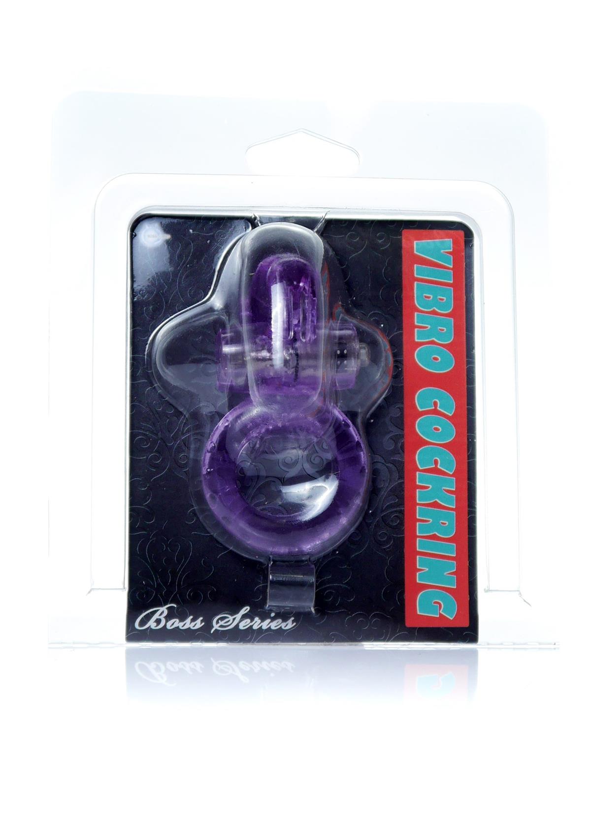 Vibrerende Cockring met Rabbit 7,5 cm Paars
