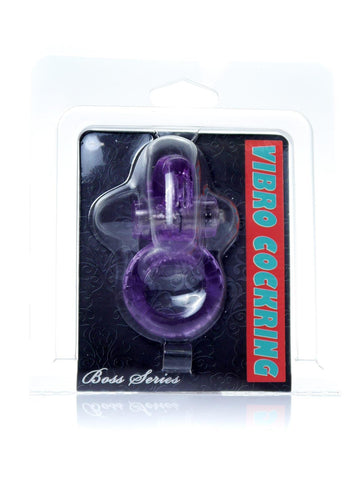 Vibrating Cock Ring with Rabbit 7.5 cm Purple
