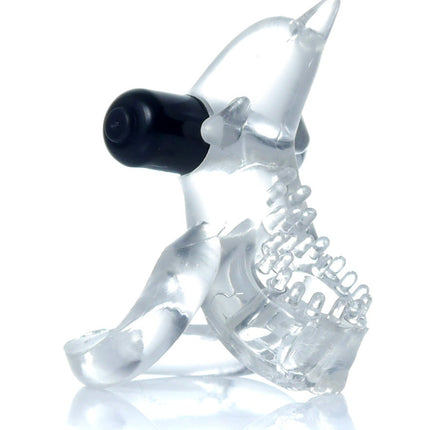 Bossoftoys - 67-00050 - Ring - Dolphin Vibro CockRing - Clear