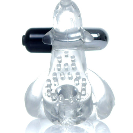 Bossoftoys - 67-00050 - Ring - Dolphin Vibro CockRing - Clear