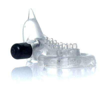 Bossoftoys - 67-00050 - Ring - Dolphin Vibro CockRing - Clear