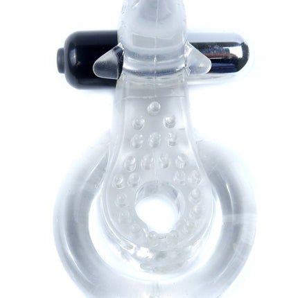Bossoftoys - 67-00050 - Ring - Dolphin Vibro CockRing - Clear