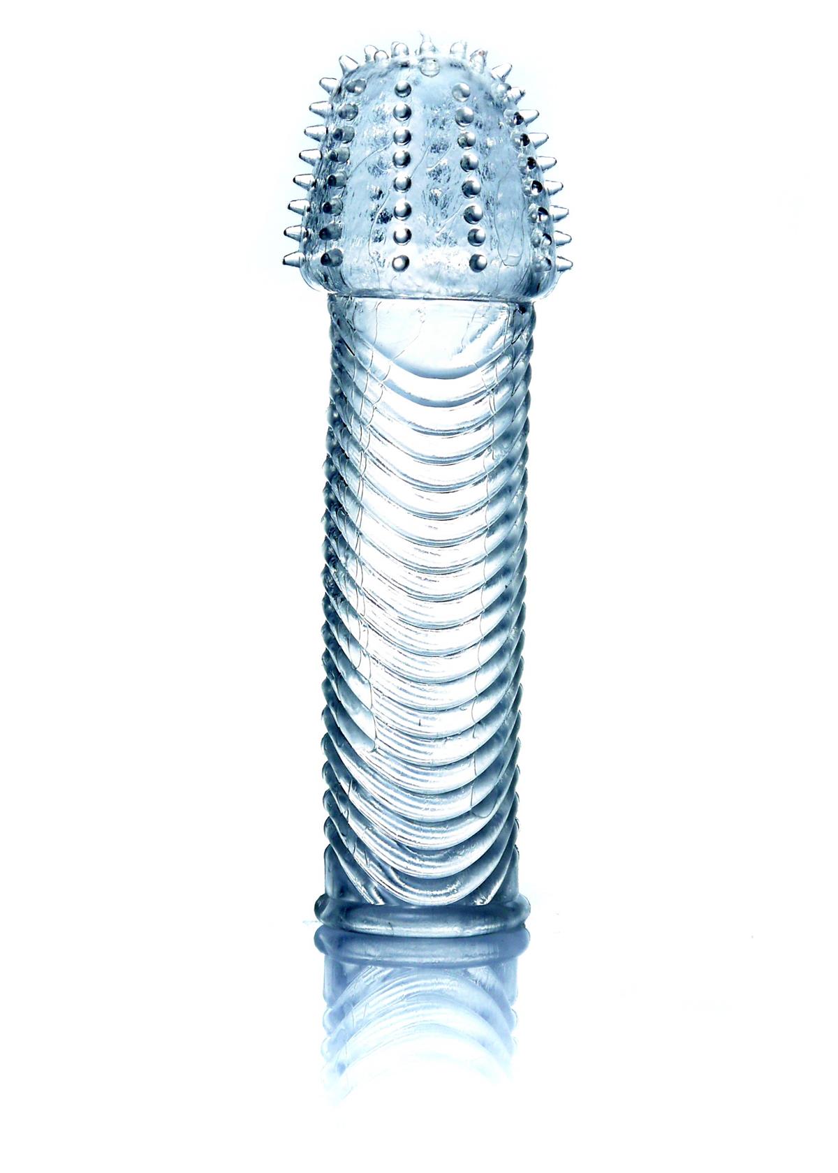 Penis Sleeve Transparant Flexibel Gel - 14 cm