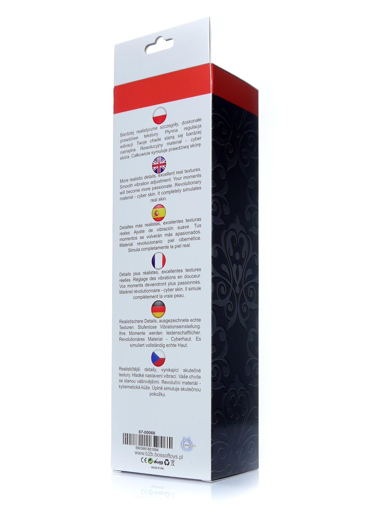 Bossoftoys - 67-00066 - Real Skin - Realistic vibrator - Flesh - 22 m - Dia 4 cm - Multispeed6