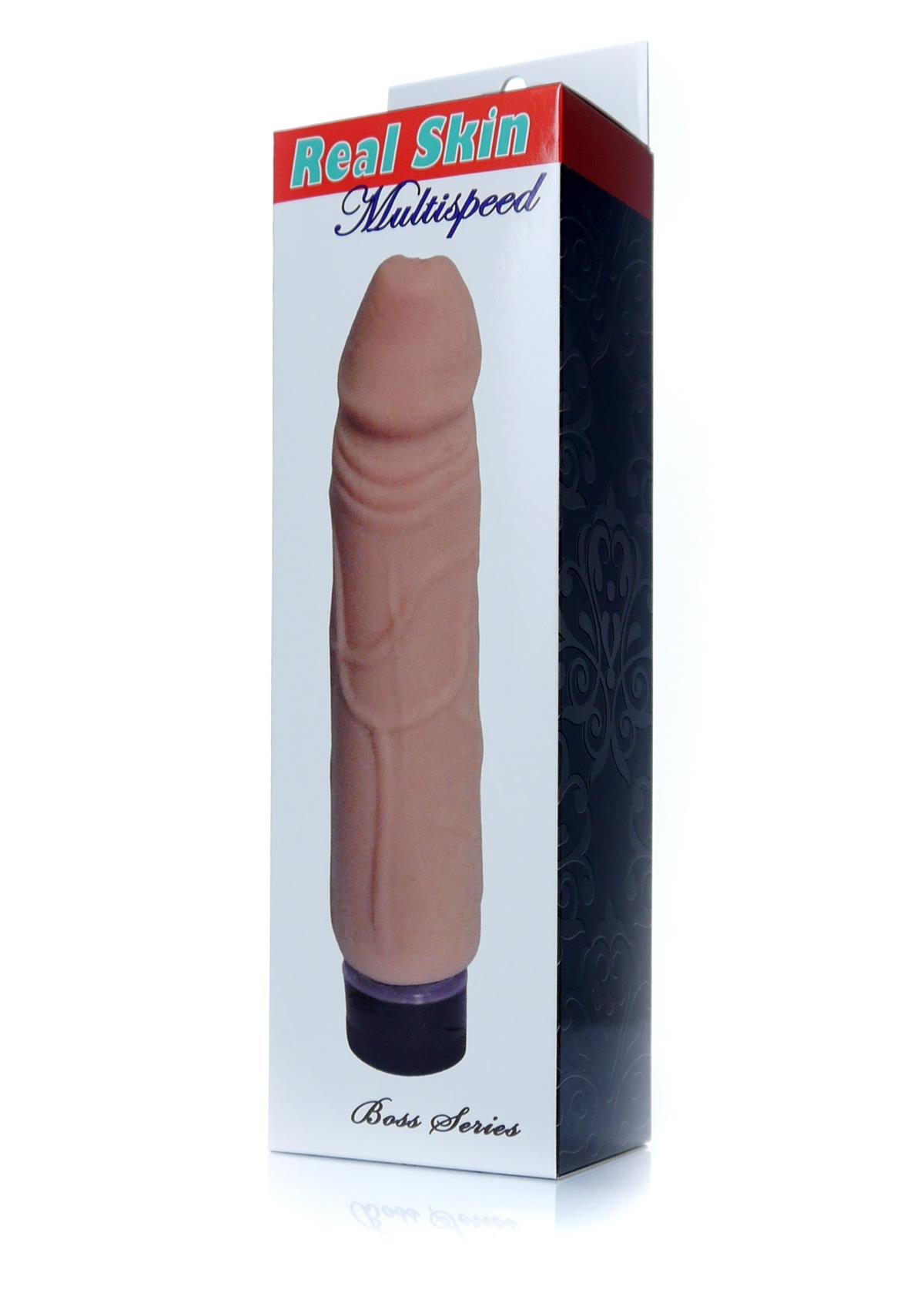 Bossoftoys - 67-00066 - Real Skin - Realistic vibrator - Flesh - 22 m- Dia 4 cm - Multispeed6