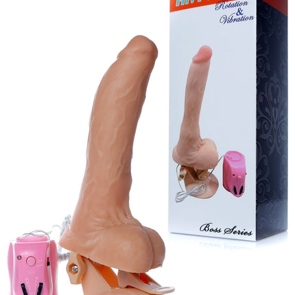 Bossoftoys - 67-00077 - Vibrator - Mr. Perfect - Rotating & Vibration - 12 Functions - 15 CM - Flesh