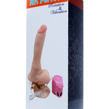 Bossoftoys - 67-00077 - Vibrator - Mr. Perfect - Rotating & Vibration - 12 Functions - 15 CM - Flesh