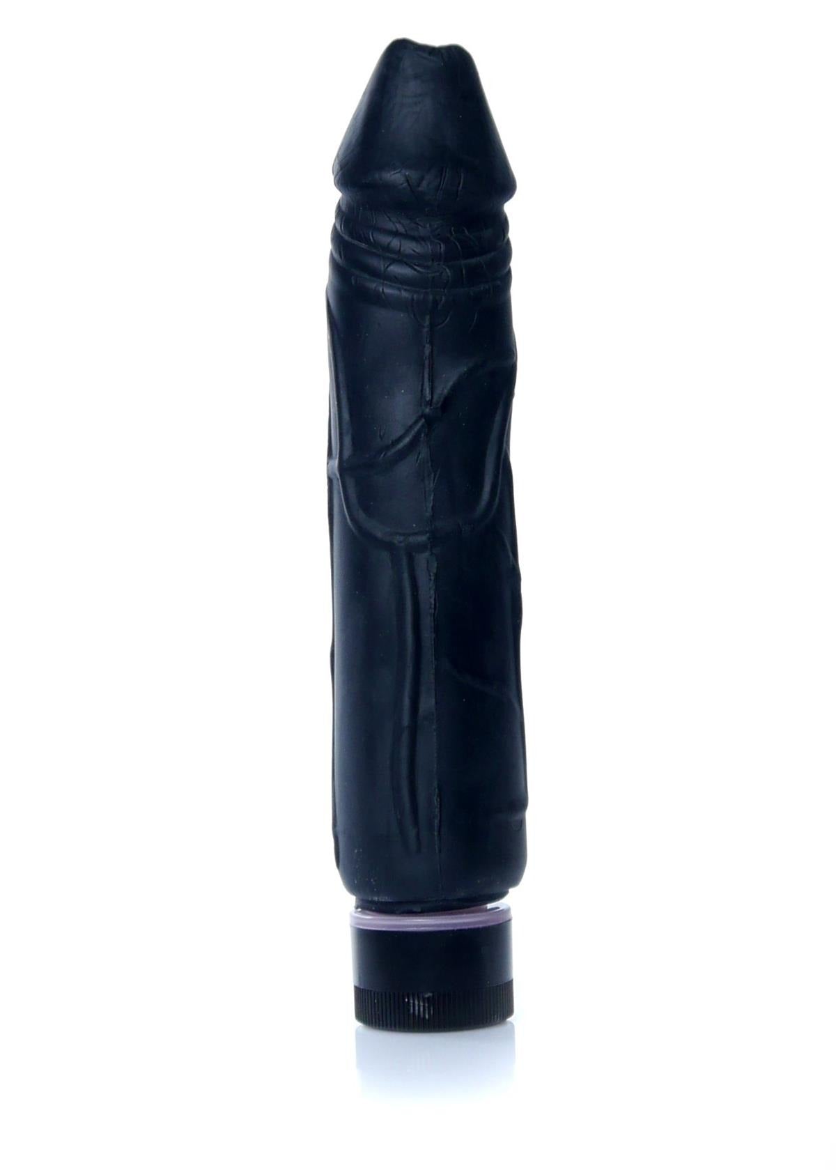 Bossoftoys - 67-00072 - Real Skin - Realistic vibrator - Black - 22 m - Dia 4 cm - Multispeed