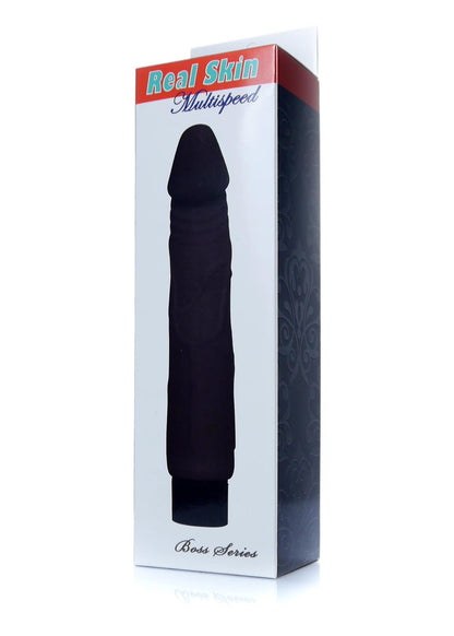 Bossoftoys - 67-00072 - Real Skin - Realistic vibrator - Black - 22 m - Dia 4 cm - Multispeed