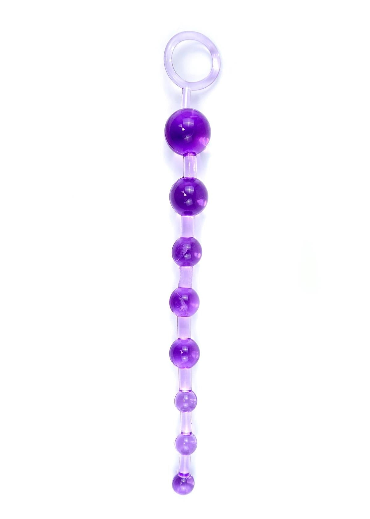 Anaal Kralen Jelly Paars - Extra Lang - 29 cm