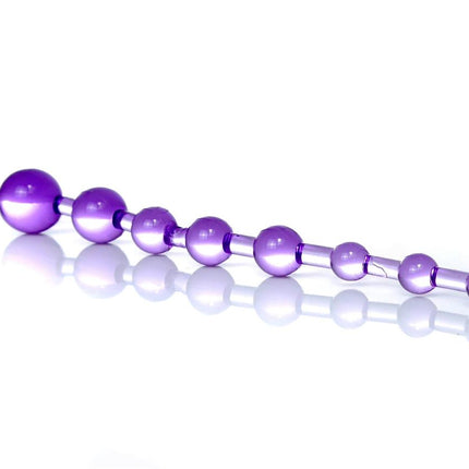 Bossoftoys - 67-00085 - Juicy jelly Anal Beads - Extra Long length - Purple- 29 m- Dia 1,2 cm  / 2,8 cm