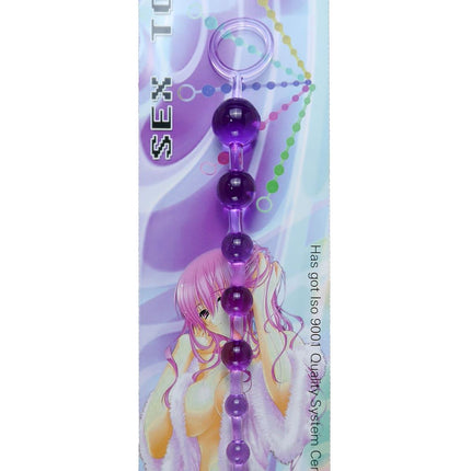 Bossoftoys - 67-00085 - Juicy jelly Anal Beads - Extra Long length - Purple- 29 m- Dia 1,2 cm  / 2,8 cm
