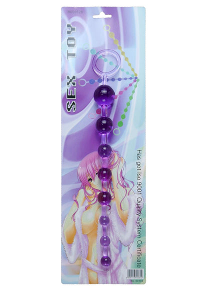Bossoftoys - 67-00085 - Juicy jelly Anal Beads - Extra Long length - Purple- 29 m- Dia 1,2 cm  / 2,8 cm