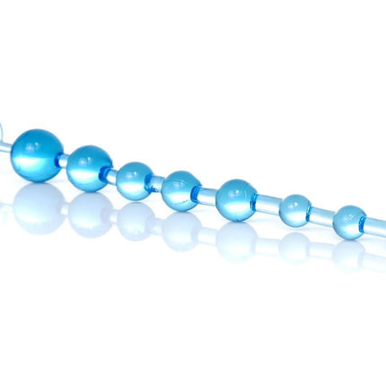 Bossoftoys - 67-00087 - Juicy jelly Anal Beads - Extra Long length - Blue - 29 m- Dia 1,2 cm  / 2,8 cm