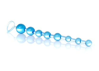 Bossoftoys - 67-00087 - Juicy jelly Anal Beads - Extra Long length - Blue - 29 m- Dia 1,2 cm  / 2,8 cm