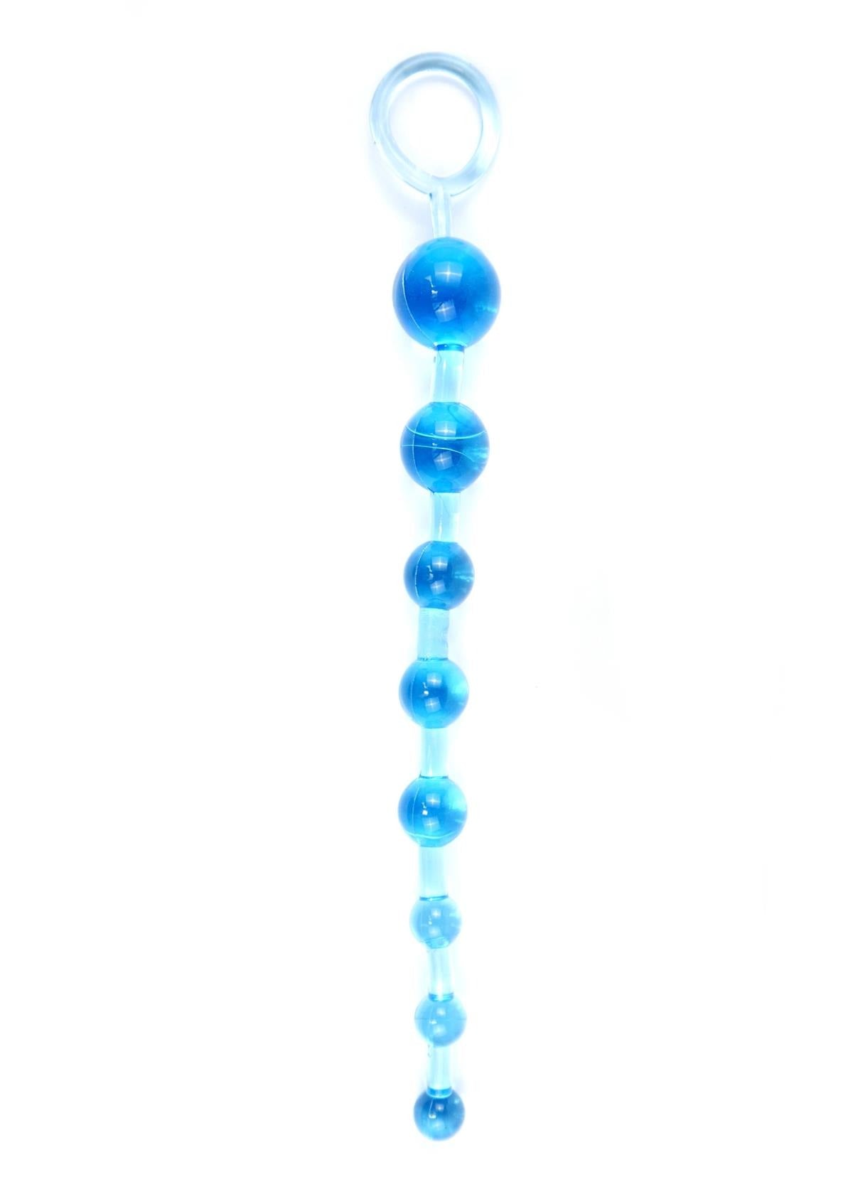 Anal Beads Jelly Blauw - 29 cm