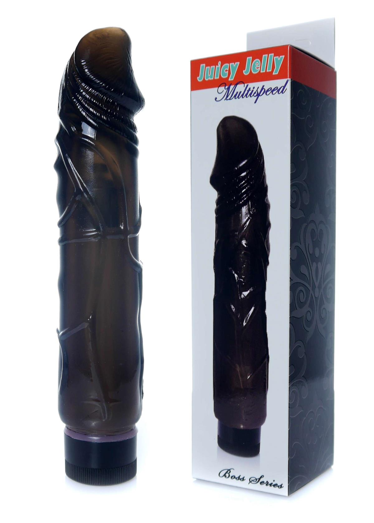 Realistischer Vibrator Schwarz 22 cm – Multispeed