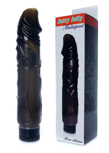 Realistische Vibrator Zwart 22 cm - multispeed