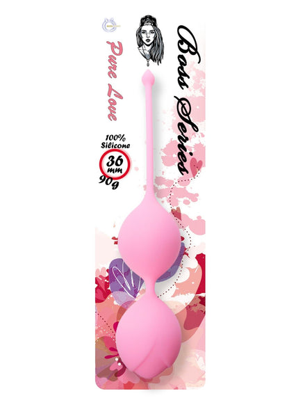 Bossoftoys - 75-0004 - Silicone Kegel Balls - 29 mm 90g Pink - 75-00004 - strong blister