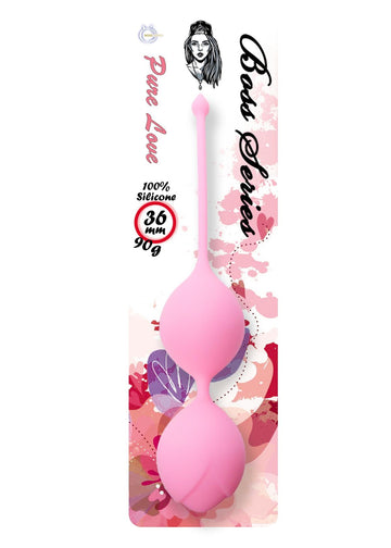 Kegelballen Siliconen Roze 16,5 cm - 90 g
