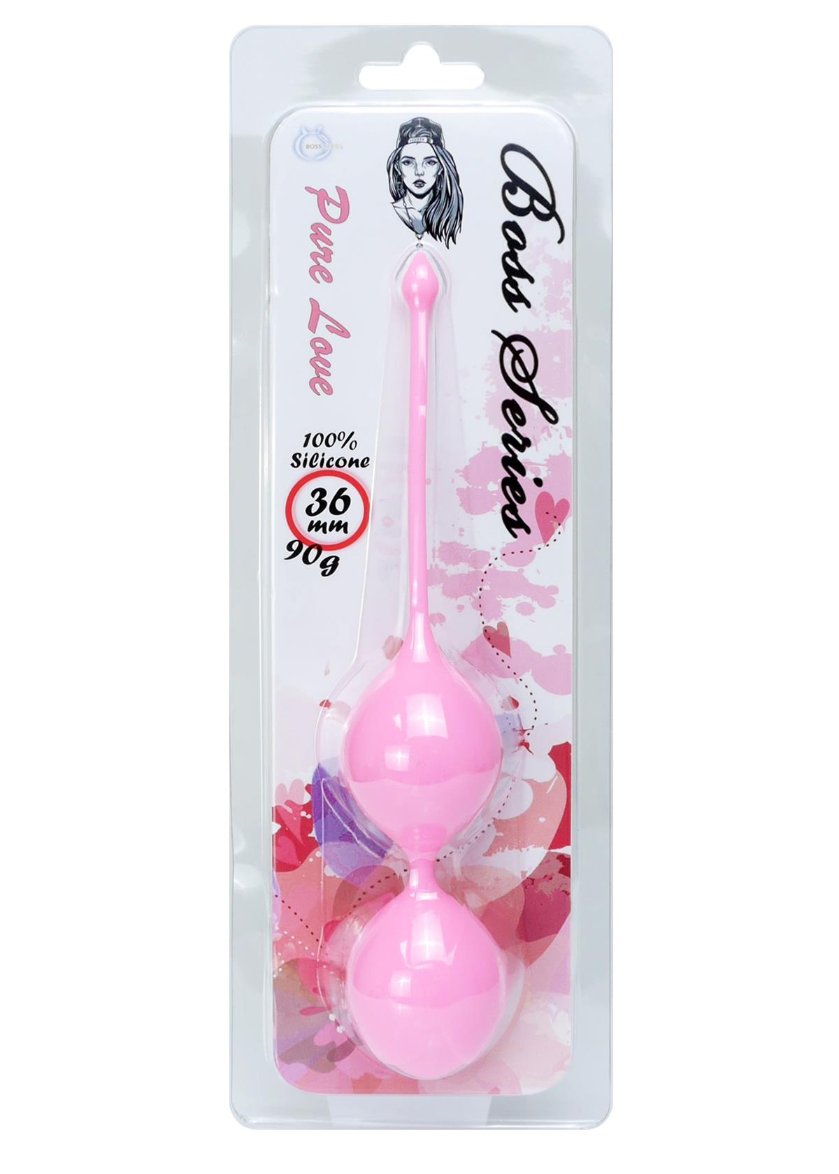 Bossoftoys - 75-0004 - Silicone Kegel Balls - 29 mm 90g Pink - 75-00004 - strong blister