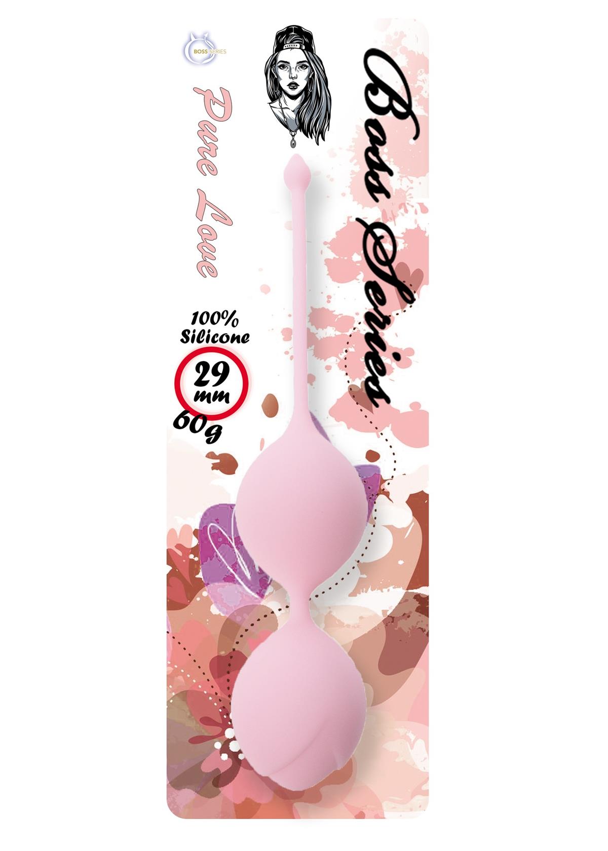 Siliconen Vaginale Balletjes Lichtroze 16,5 cm - 60 gram