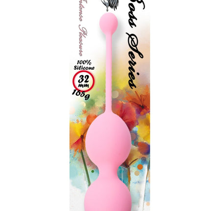 Bossoftoys - 75-00011 - Silicone Kegel Balls - length 16,5 cm - width  32mm  - 165g - Pink - strong blister