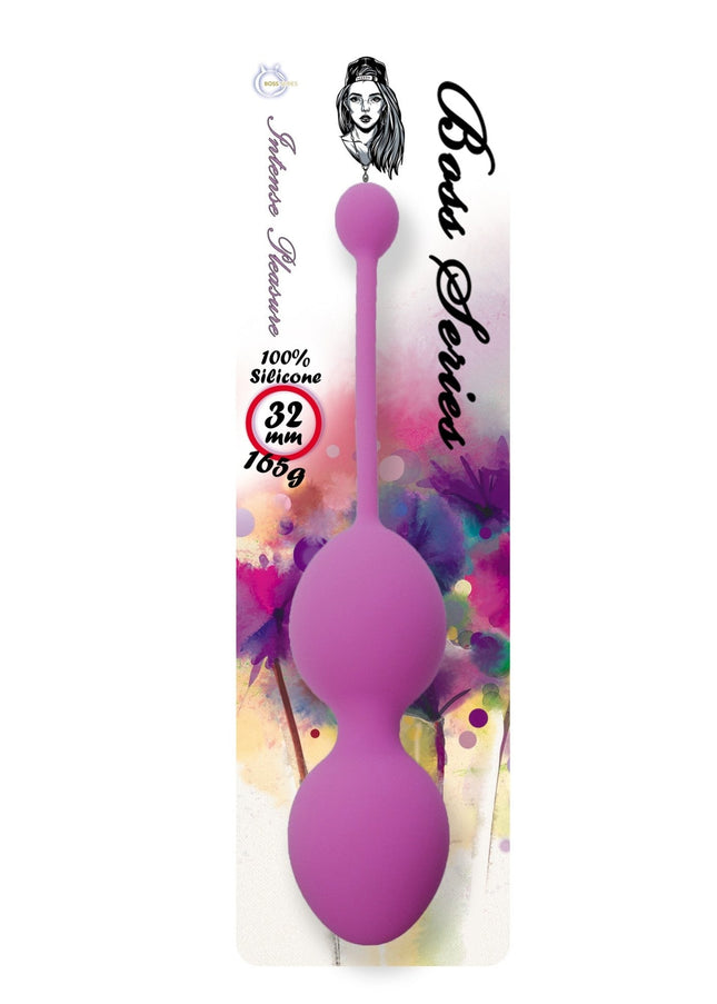 Bossoftoys - 75-00112 - Silicone Kegel Balls - length 16,5 cm - width  32mm  - 165g - Pink - strong blister