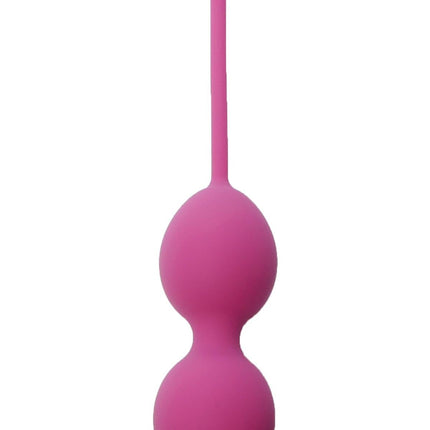 Bossoftoys - 75-00013 - Silicone Kegel Balls - length 16,5 cm - width  32mm  - 20g - DarkPink - strong blister