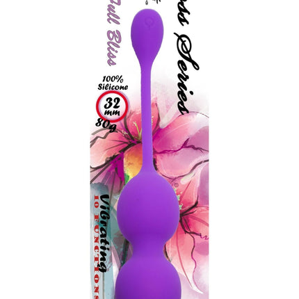 Bossoftoys - 75-00114 - Silicone Kegel Balls - length 16.5 cm - width 32mm - 80g - 10 functions - Purple - strong blister
