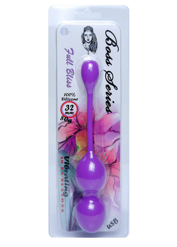 Vaginaballetjes Siliconen Paars - 10 standen - 80 gram