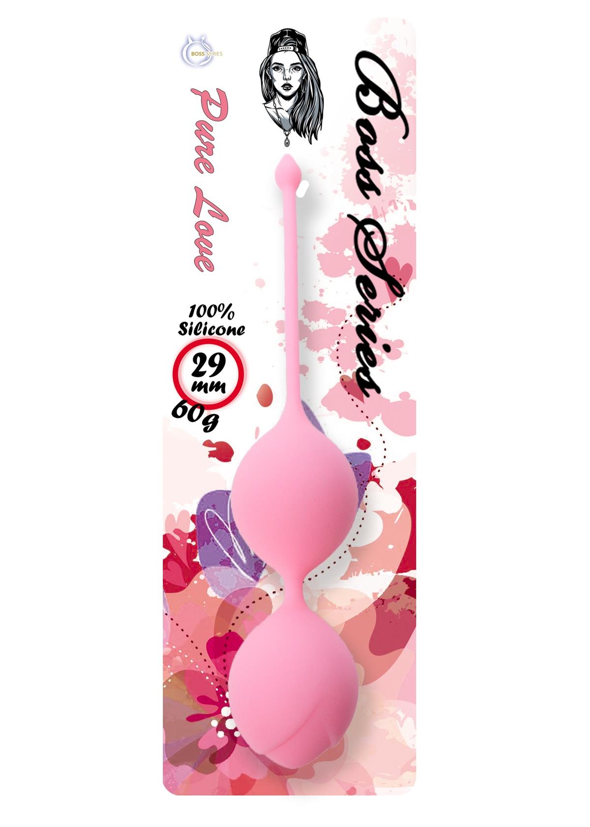 Siliconen Kegelballen Roze 16,5 cm - 29 mm 60 g