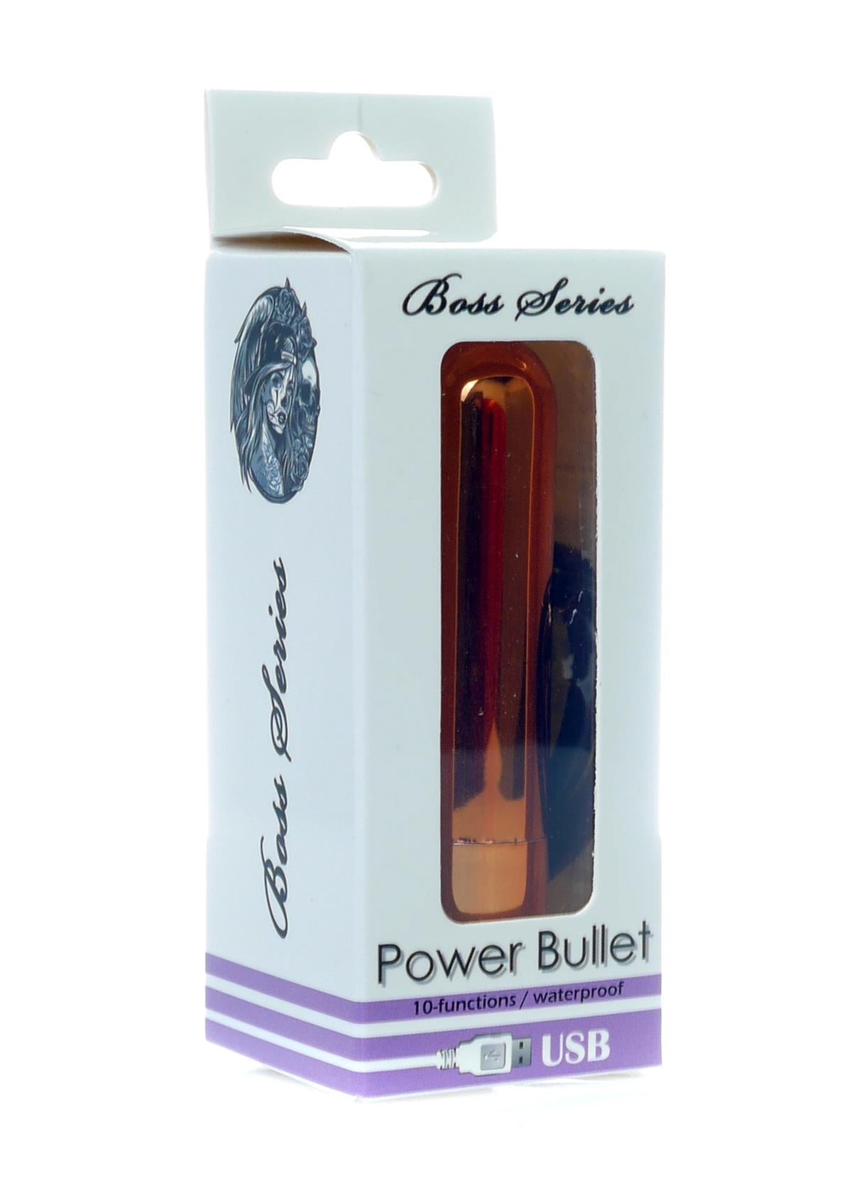 Bossoftoys Rechargeable 9 CM Bullet Gold - 10 Speed - 78-00005 - attractive Colour box